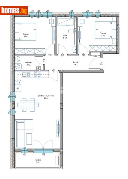 Тристаен, 106m² - Жк. Христо Смирненски, Пловдив - Апартамент за продажба - КОНДОР НЕДВИЖИМИ ИМОТИ - 109117116