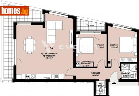 Тристаен, 129m² - Апартамент за продажба - 109121018