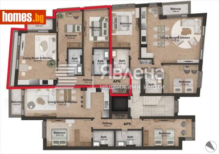 Тристаен, 114m² - Апартамент за продажба - 109227088