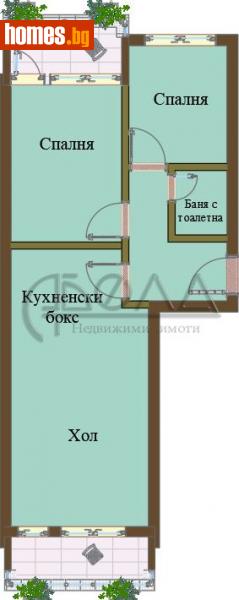 Тристаен, 68m² -  Център, София - Апартамент за продажба - Абела - 109232188