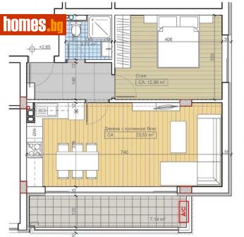 Двустаен, 72m² - Апартамент за продажба - 109244395