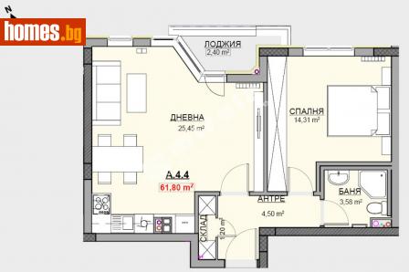 Двустаен, 82m² - Апартамент за продажба - 109279033