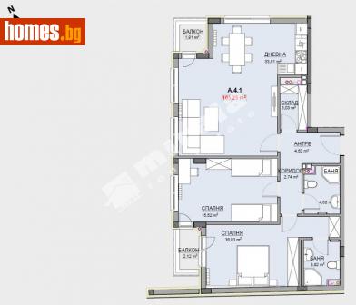 Тристаен, 138m² - Апартамент за продажба - 109279048