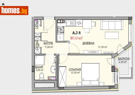 Двустаен, 70m² - Апартамент за продажба - 109279053
