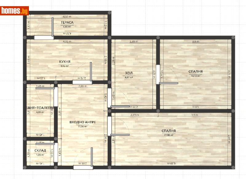 Тристаен, 73m² -  Идеален Център, София - Апартамент за продажба - Calista Estate - 109280540