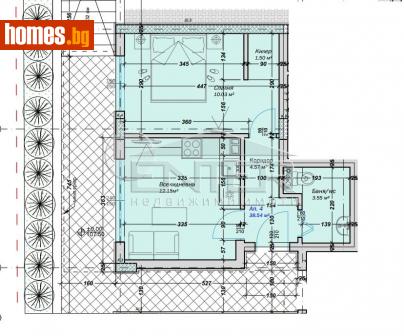 Двустаен, 44m² - Апартамент за продажба - 109283597