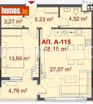Двустаен, 79m² - Апартамент за продажба - 109283675