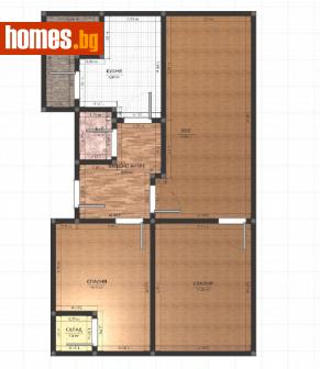 Тристаен, 110m² - Апартамент за продажба - 109297575