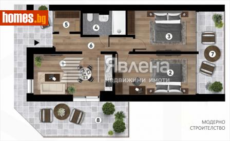 Тристаен, 110m² - Апартамент за продажба - 109326511