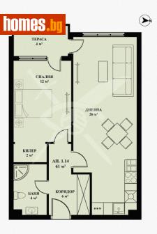 Двустаен, 68m² - Апартамент за продажба - 109328190