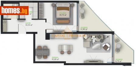 Двустаен, 118m² - Апартамент за продажба - 109338650