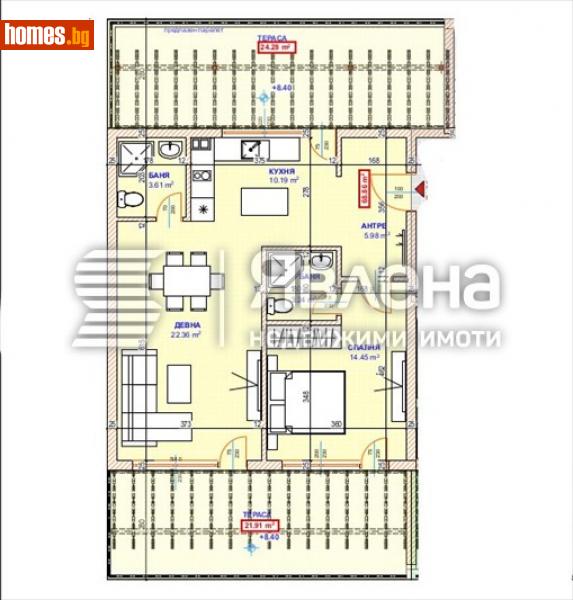 Двустаен, 127m² - Варна, Варна - Апартамент за продажба - ЯВЛЕНА - 109355121