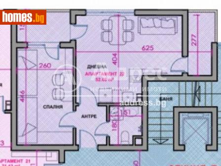 Двустаен, 53m² - Апартамент за продажба - 109372677