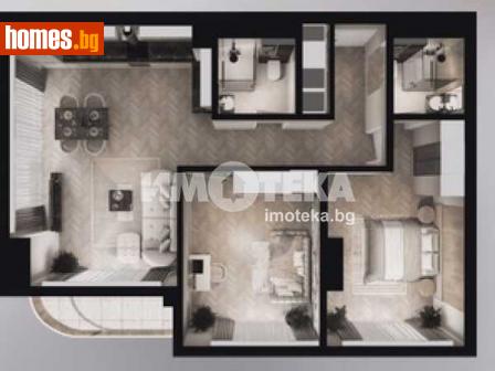 Тристаен, 115m² - Апартамент за продажба - 109372995