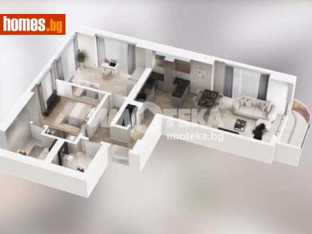 Тристаен, 122m² - Апартамент за продажба - 109372999