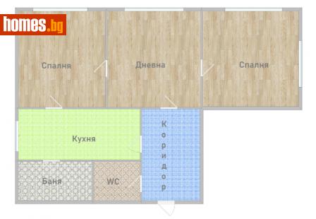 Тристаен, 85m² - Апартамент за продажба - 109374190