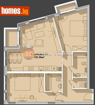 Тристаен, 119m² - Апартамент за продажба - 109387557