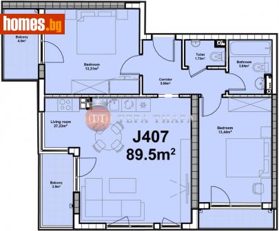 Тристаен, 105m² - Апартамент за продажба - 109404212