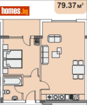 Двустаен, 80m² - Апартамент за продажба - 109407299