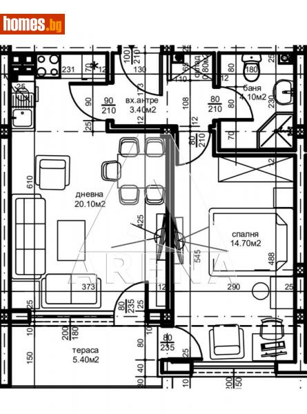 Двустаен, 66m² - Пловдив, Пловдив - Апартамент за продажба - Арена имот  - 109435406