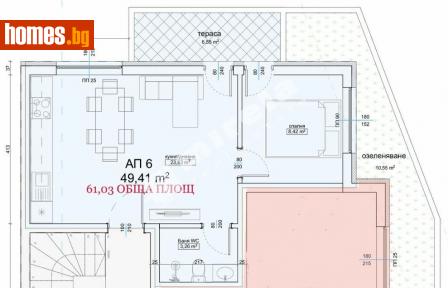 Двустаен, 61m² - Апартамент за продажба - 109462673