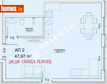 Едностаен, 59m² - Апартамент за продажба - 109462701