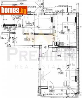 Тристаен, 126m² - Апартамент за продажба - 109500704