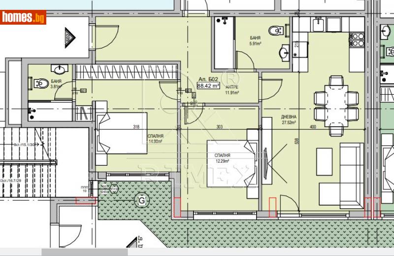 Тристаен, 102m² - Кв. Манастирски Ливади, София - Апартамент за продажба - Римекс Имоти - 109510350