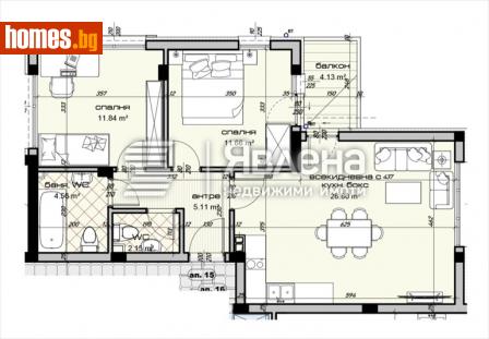 Тристаен, 102m² - Апартамент за продажба - 109544820