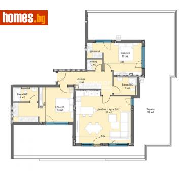 Тристаен, 261m² - Апартамент за продажба - 109545530