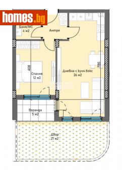 Двустаен, 96m² - Апартамент за продажба - 109545564