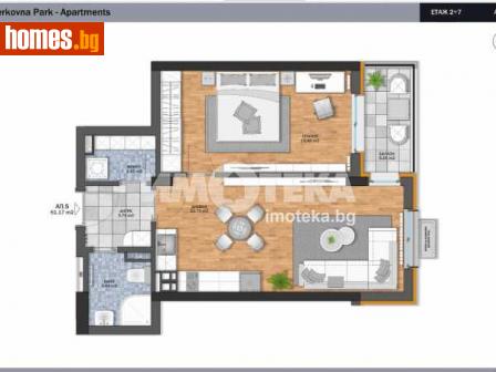 Двустаен, 71m² - Апартамент за продажба - 109565541