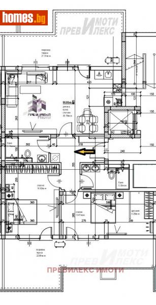 Тристаен, 162m² - Жк. Христо Ботев, Пловдив - Апартамент за продажба - Превилекс имоти ЕООД - 109566898