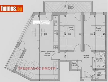 Тристаен, 130m² - Апартамент за продажба - 109568013