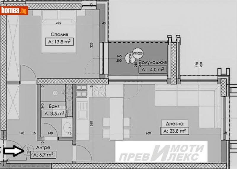 Двустаен, 77m² - Кв. Кършияка, Пловдив - Апартамент за продажба - Превилекс имоти ЕООД - 109568044