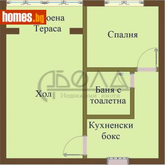 Двустаен, 44m² - Апартамент за продажба - 109571286