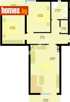 Тристаен, 105m² - Апартамент за продажба - 109584358