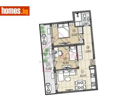 Тристаен, 84m² - Апартамент за продажба - 109594308