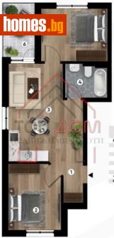 Тристаен, 80m² - Апартамент за продажба - 109594481
