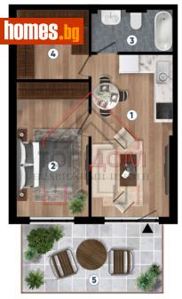 Тристаен, 63m² - Апартамент за продажба - 109599310