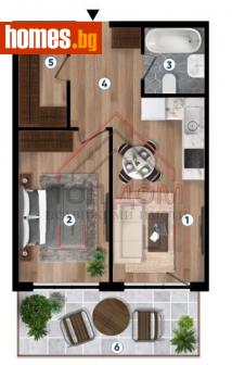Тристаен, 63m² - Апартамент за продажба - 109599312