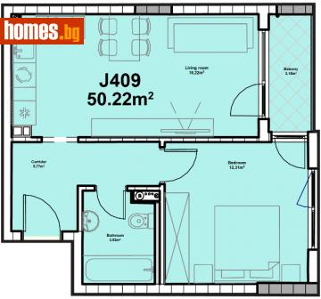 Двустаен, 60m² - Апартамент за продажба - 109614369
