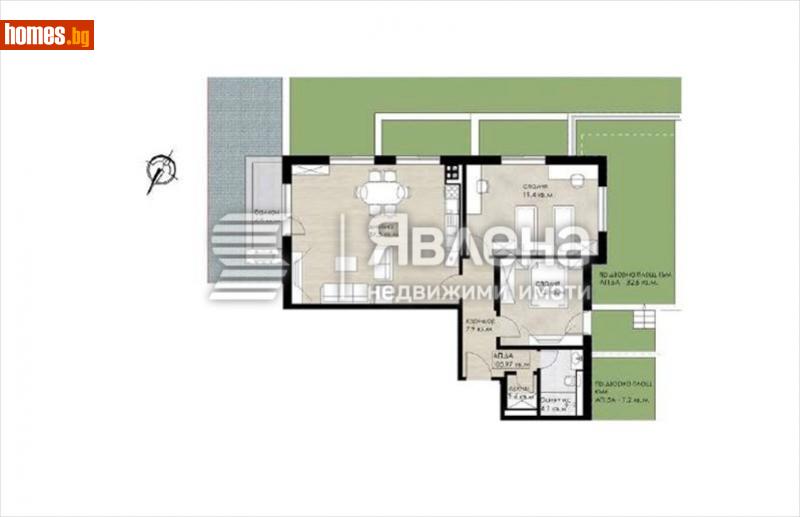 Тристаен, 126m² - Жк. Дружба 2, София - Апартамент за продажба - ЯВЛЕНА - 109628244