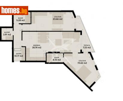 Тристаен, 139m² - Апартамент за продажба - 109630058
