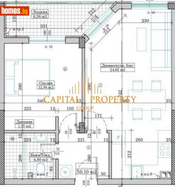 Двустаен, 70m² - Кв. Владиславово, Варна - Апартамент за продажба - Капитал Пропърти Груп - 109658875