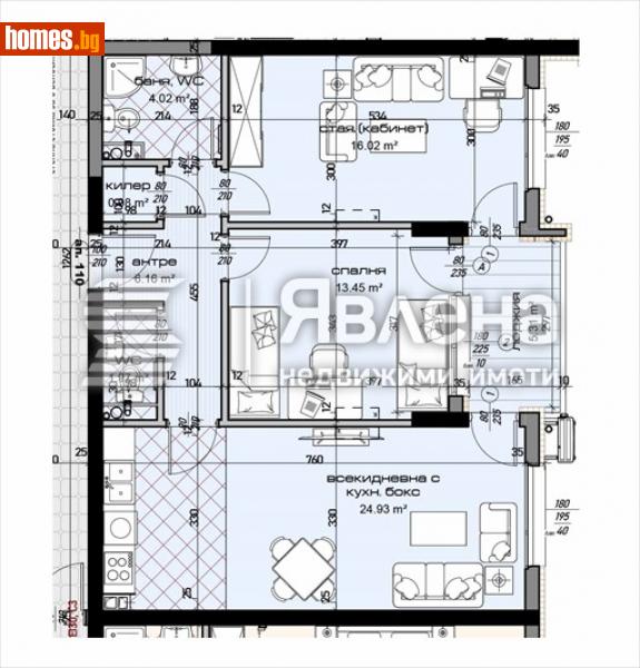 Тристаен, 102m² - Жк. Младост, Варна - Апартамент за продажба - ЯВЛЕНА - 109663015