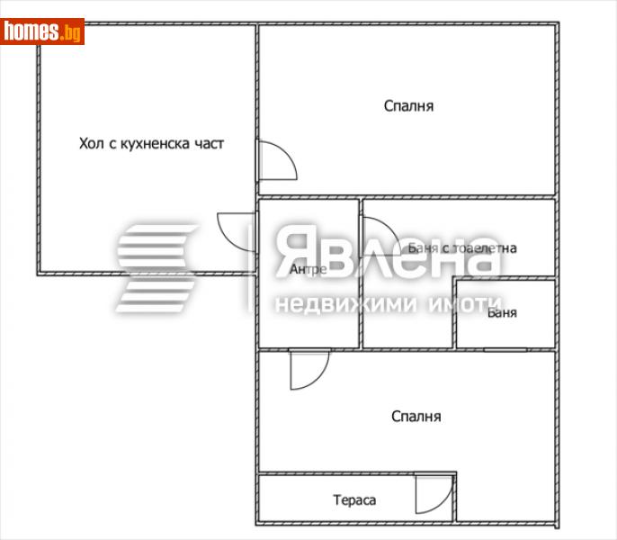 Тристаен, 85m² -  Център, София - Апартамент за продажба - ЯВЛЕНА - 109742962