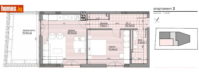 Двустаен, 71m² - Жк. Овча Купел, София - Апартамент за продажба - Титан Пропъртис - 109757781