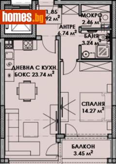 Двустаен, 77m² - Апартамент за продажба - 109822225