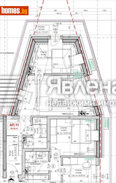 Двустаен, 84m² - Жк. Овча Купел 1, София - Апартамент за продажба - ЯВЛЕНА - 109849284